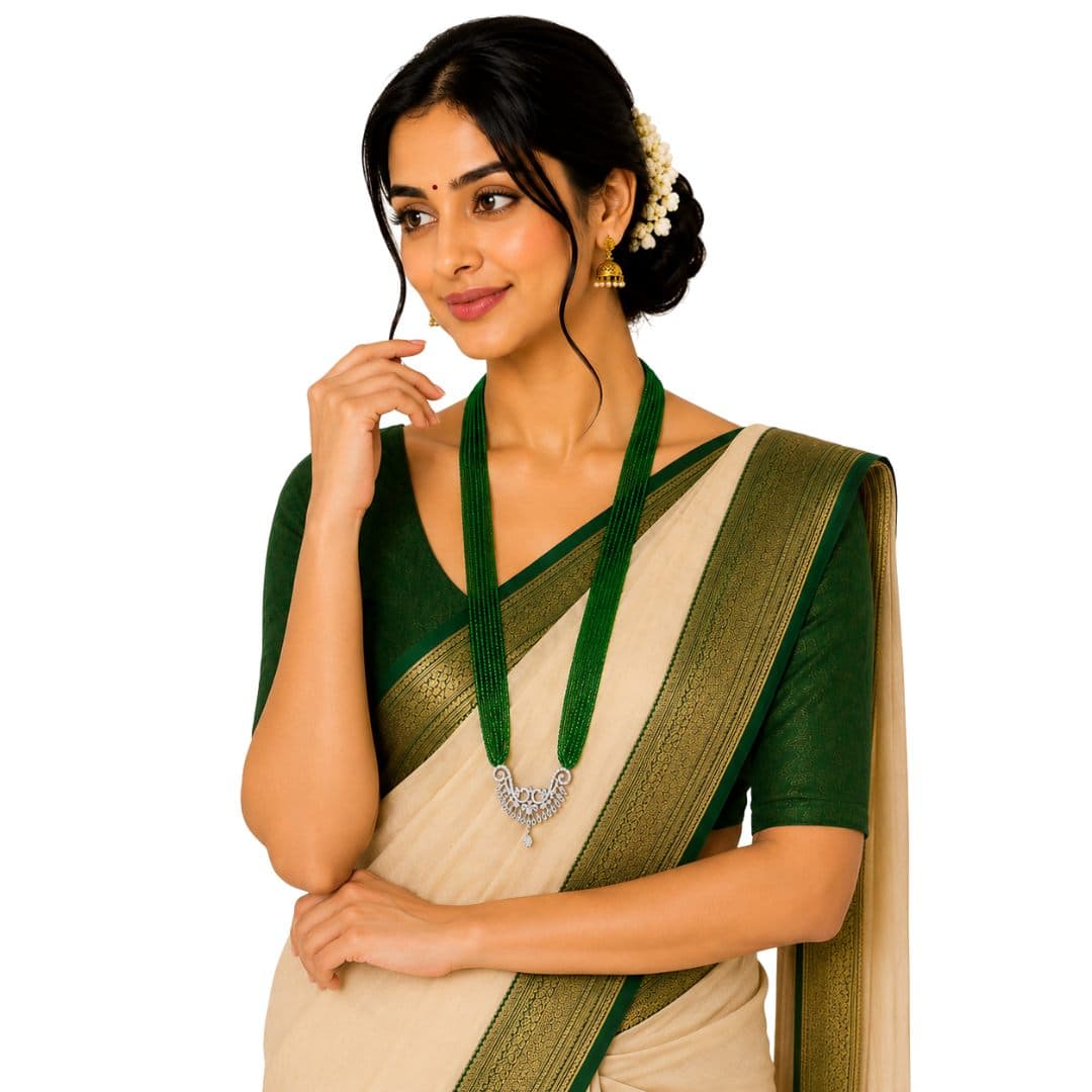 Premium Green Multi-Layer Beaded Mangalsutra
