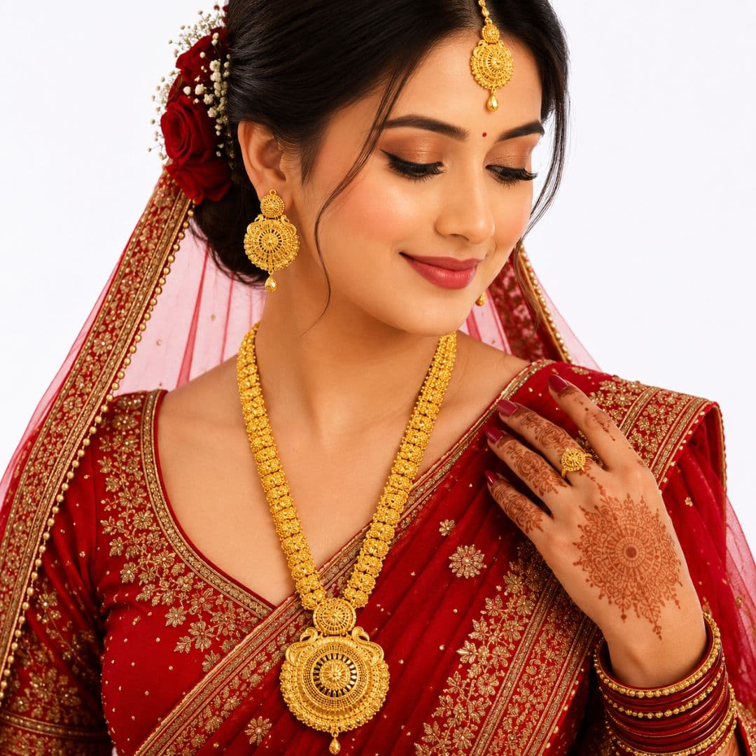 Royal Peacock Heritage Bridal Necklace Set